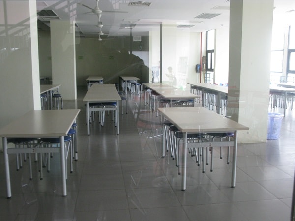 Không gian phòng ăn trường quốc tế Academy