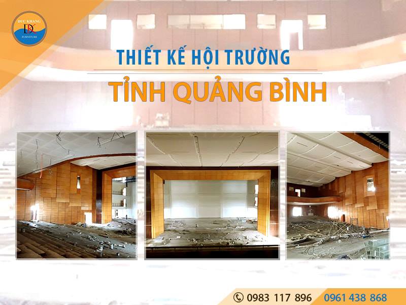 Thiết kế hội trường Trung tâm văn hóa tỉnh Quảng Bình