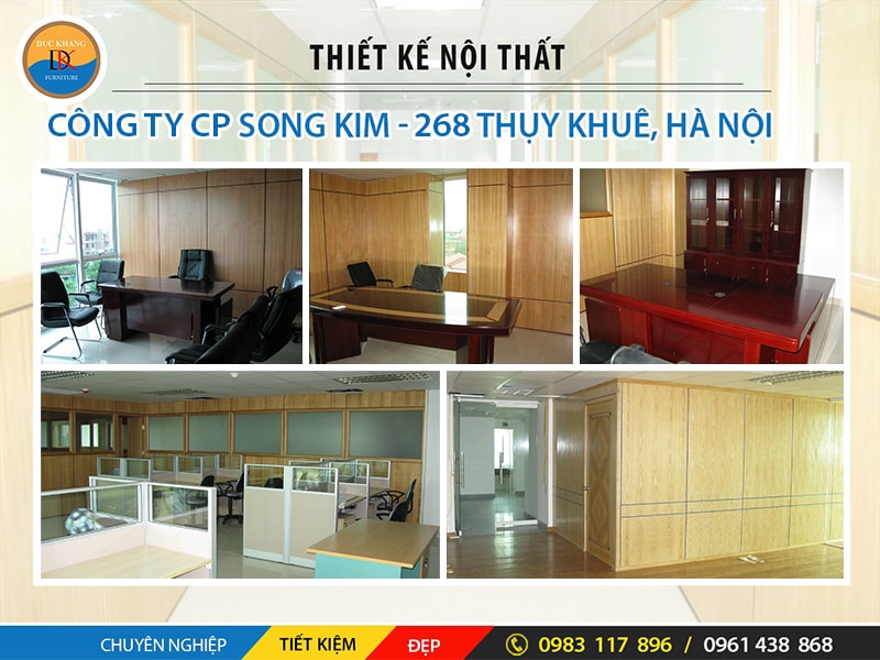 Thiết kế nội thất Công ty Cổ phần Song Kim 268 Thụy Khuê, Hà Nội