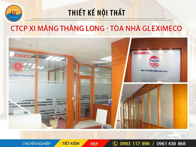 Thiết kế nội thất văn phòng công ty xi măng Thăng Long
