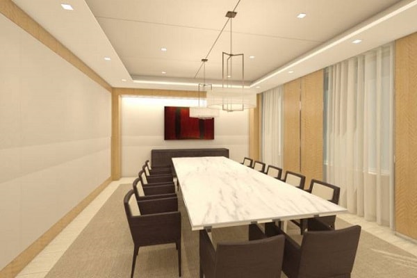 Phòng họp phải được thiết kế nội thất hợp lý