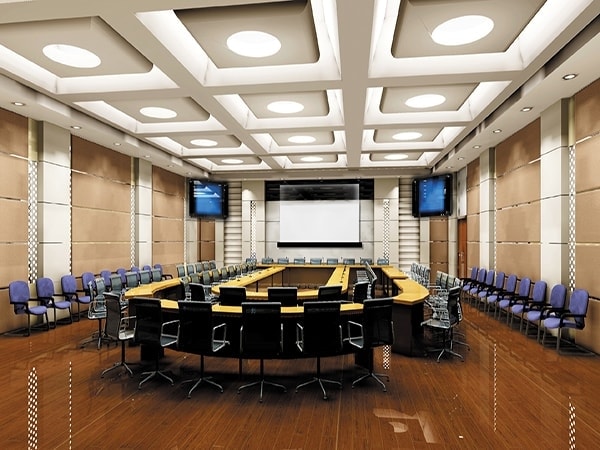 Thiết kế phòng họp nên đặt ở vị trí trung tâm của tòa nhà